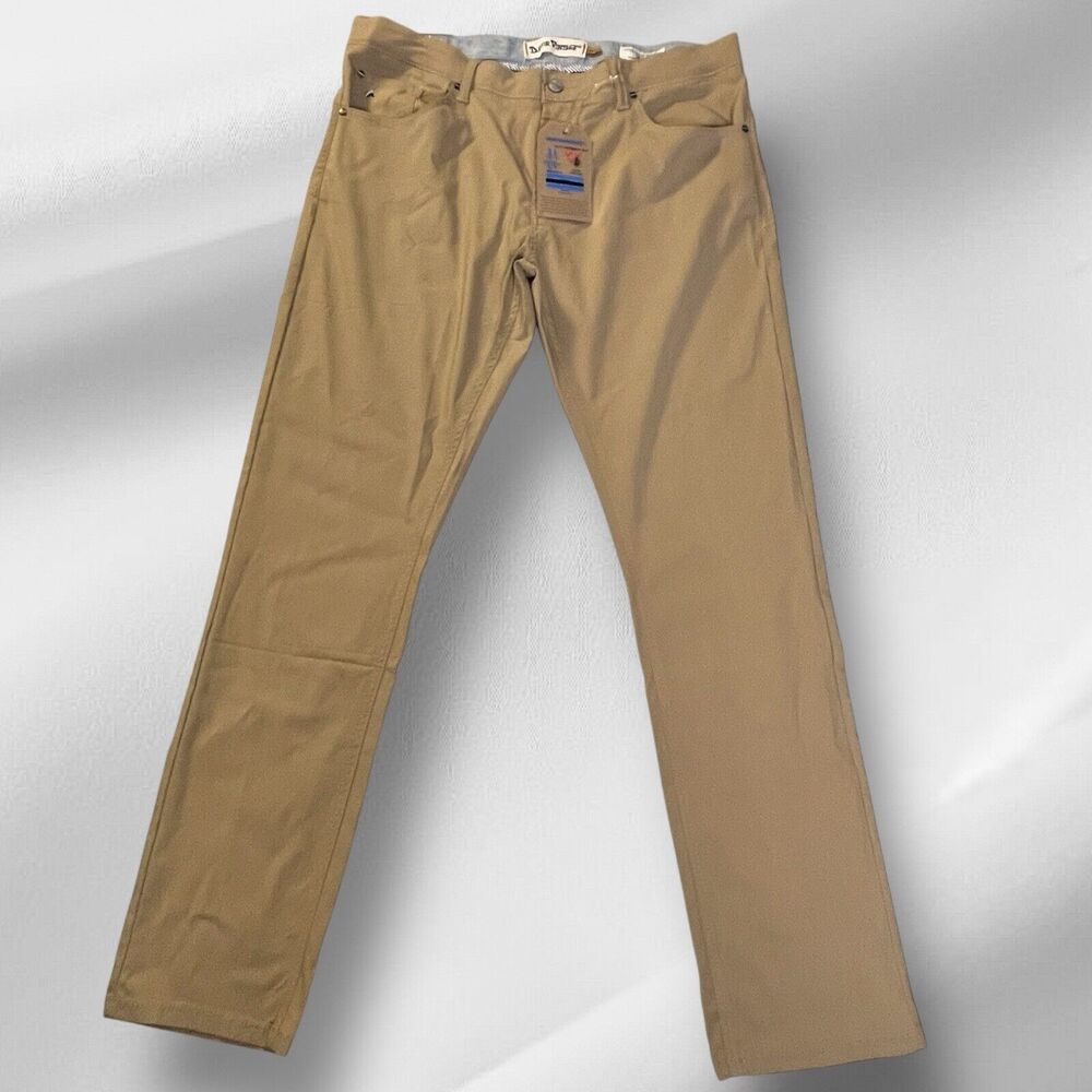 New Tailor Vintage Canaan Chino Pants Slim Fit Connecticut Originals 36x32 Brown